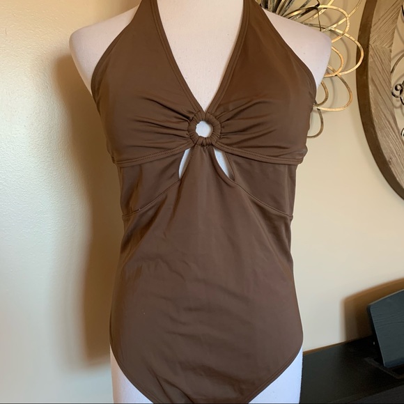ISLANDER Size 16 One Piece Cutout Swimsuit
